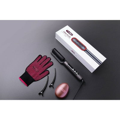 TYMO Ring Plus Hair Straightening Comb Black 1 1/2 - New