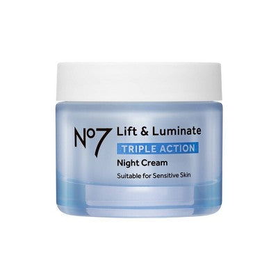 No7 Lift Luminate Triple Action Night Cream 1.69 fl oz - Imperfect Box