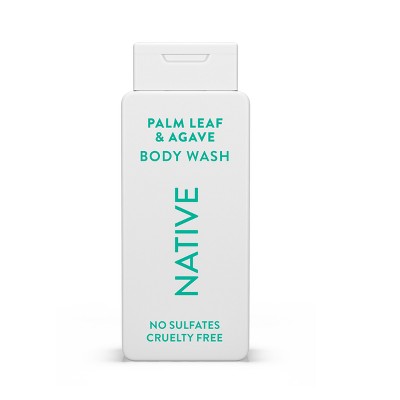 Native Body Wash for Men & Women Sulfate Free Palm Leaf & Agave 18 fl oz - New