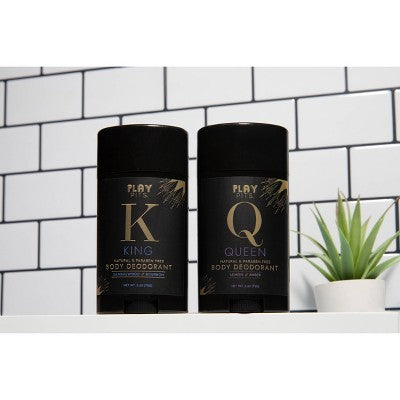 Play Pits Queen Natural Solid Deodorant 2.65oz - Imperfect Container