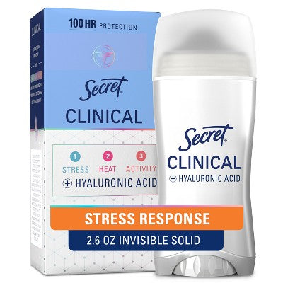 Secret Clinical Strength Invisible Solid Antiperspirant & Deodorant 2.6oz - Missing Box