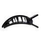 TELETIES Large Flat Square Hair Clip Jet Black - New