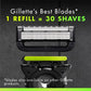 Gillette Razor Blade Refills Compatible with Exfoliating Bar and Heated Razor 9ct - New