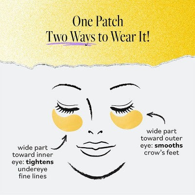 derma e Vitamin C Bright Eyes Hydro Gel Patches 60ct - New