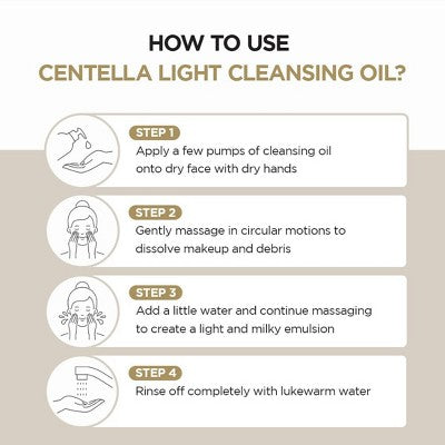 SKIN1004 Madagascar Centella Light Cleansing Oil Makeup Impurities Removal 200ml - Missing Box