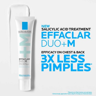 La Roche Posay Effaclar Duo + M Multi Target Acne Treatment Travel Size 1.35 fl oz - Missing Box