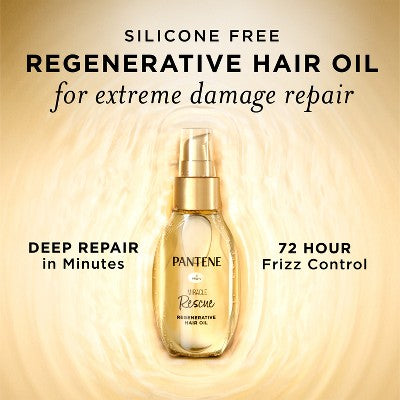 Pantene Miracle Rescue Regenerative Hair Oil 2.0 fl oz - Imperfect Container