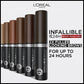 L'Oreal Paris Infallible Brows 24H Volumizing Eyebrow Mascara 6 Light Brunette 0.13 fl oz - Imperfect Box