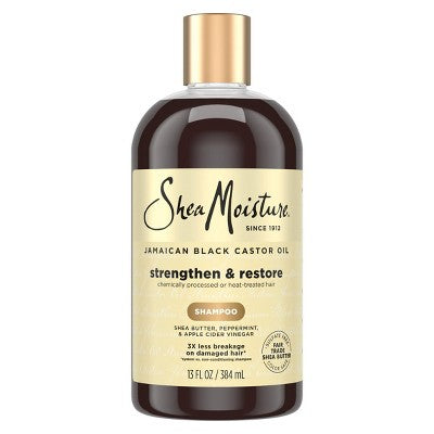 SheaMoisture Jamaican Black Castor Oil Strengthen & Restore Shampoo 13 fl oz - Imperfect Container