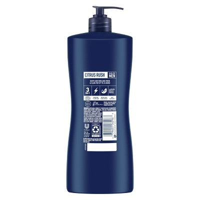 Suave Men Professionals 3 in 1 Shampoo + Conditioner + Body Wash, Citrus Rush 28 fl oz - New