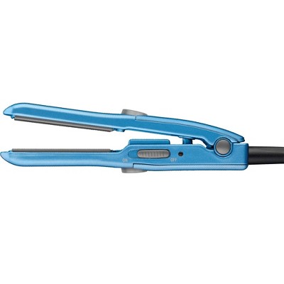 BaBylissPRO Nano Titanium Mini Flat Iron & Pouch Blue - New