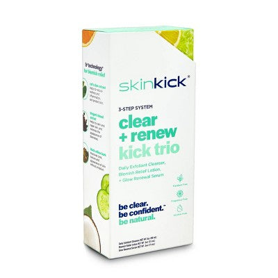 SkinKick Clear + Renew Kick Trio 3ct - Imperfect Box