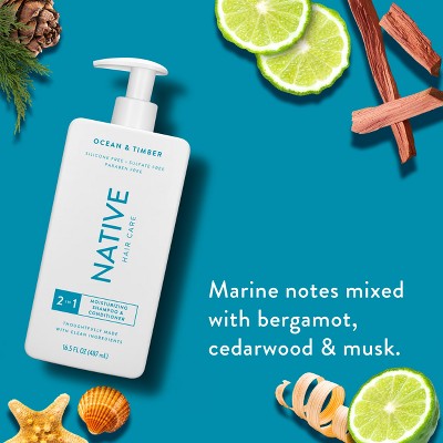 Native Ocean Timber Moisturizing 2-in-1 for Men & Women 16.5 fl oz - New