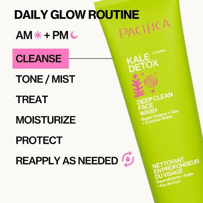 Pacifica Kale Detox Deep Cleansing Face Wash Scented 5 fl oz - Imperfect Container