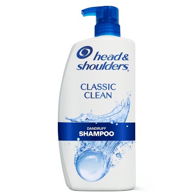 Head & Shoulders Dandruff Shampoo, Anti-Dandruff Treatment, Classic Clean for Daily Use, Paraben-Free  28.2 fl oz - Imperfect Container