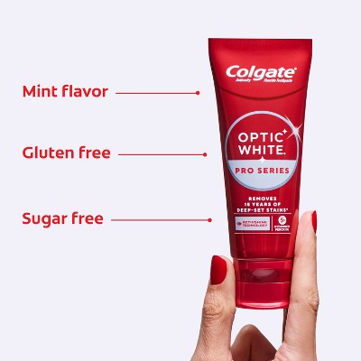 Colgate Optic White Pro Series Express White Teeth Whitening Toothpaste with 5% Hydrogen Peroxide 3oz/2pk - Imperfect Box