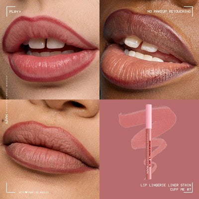 NYX Professional Makeup Lip Lingerie Lip Liner Stain 07 Cuff Me 0.03 fl oz. - Missing Box