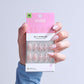 Kiss Glam Jeweled Press-On Fake Nails Medium Almond Breeze of Bliss 35ct - Imperfect Box
