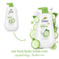 Dove Beauty Refresh Body Wash Pump Cucumber & Green Tea 24hr Lotion-Soft Skin 30.6 fl oz - New