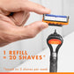 Gillette Fusion5 Value Pack Razor Handle + 5 Blade Refills - Imperfect Box