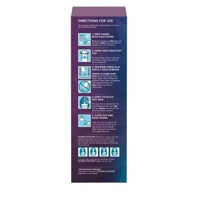 Women's Rogaine 5% Minoxidil Foam for Hair Thinning and Loss 2.11oz - Imperfect Box