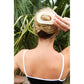 TELETIES Medium Flat Round Hair Clip Almond Beige - New
