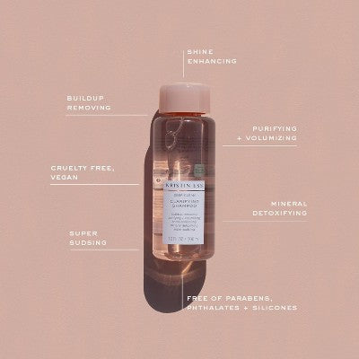 Kristin Ess Deep Clean Clarifying Shampoo for Build Up, Dirt + Oil, Cleanse + Detox Oily Hair 10 fl oz - Imperfect Container