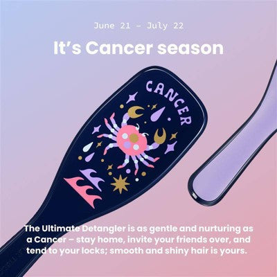 Tangle Teezer Ultimate Detangler Hair Brush Zodiac Cancer, Jun 21-Jul 22 Blue - New