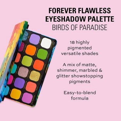 Makeup Revolution Forever Flawless Eyeshadow Palette Bird of Paradise 0.54oz - Imperfect Box