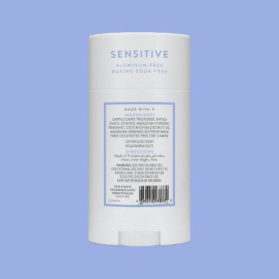 Native Sensitive Solid Deodorant Cotton & Lily  2.65oz - Imperfect Container