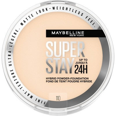 Maybelline Super Stay Matte 24HR Hybrid Pressed Powder Foundation 110 0.21 oz - New