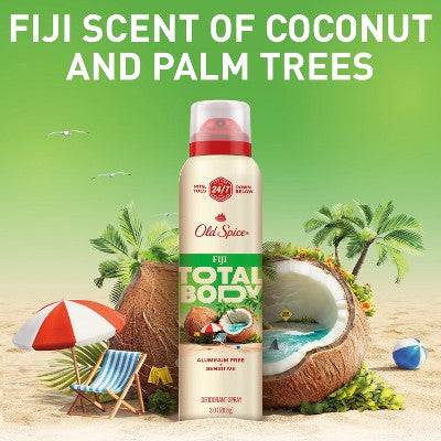 Old Spice Whole Body Spray Deodorant for Men Fiji 3.5oz - Missing Lid