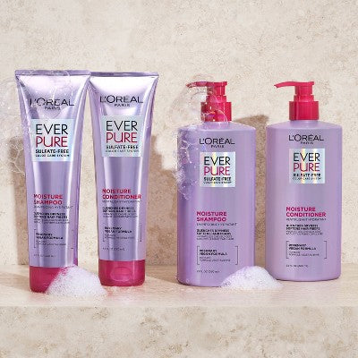 L'Oreal Paris EverPure Moisture Rosemary Oil Conditioner for Dry Hair 8.5 fl oz - Imperfect Container