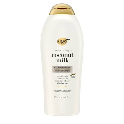 OGX Nourishing Coconut Milk Salon Size Conditioner 25.4 fl oz - Imperfect Container