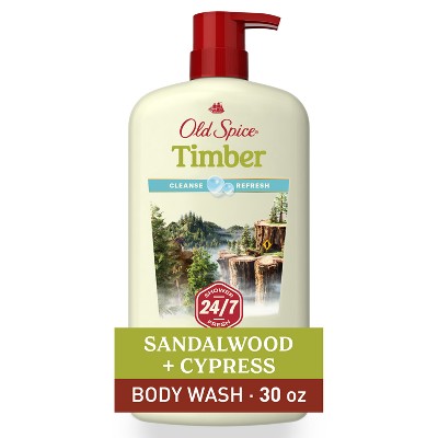 Old Spice Men's Body Wash Timber with Sandalwood 30 fl oz - Imperfect Container