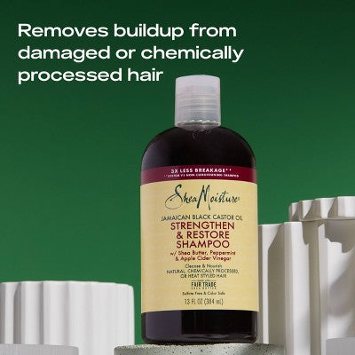 SheaMoisture Jamaican Black Castor Oil Strengthen & Restore Shampoo 13 fl oz - Imperfect Container