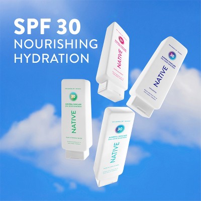 Native Mineral Sunscreen with Zinc Oxide Tropical Breeze SPF 30 7oz - Imperfect Container