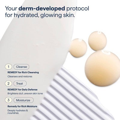 Remedy Skin Brightening 3-Piece Skincare Kit Gentle Cleanser Vitamin C Serum 2.7oz - Missing Box