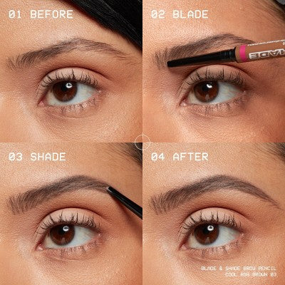NYX Professional Makeup Brow Blade & Shade Nano Mechanical Brow Pencil Taupe 0.002oz - Imperfect Box