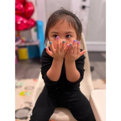 Piggy Paint Non-Toxic Nail Polish Set for Kids Stay Positive Rainbow 0.48 fl oz/4ct - Imperfect Box