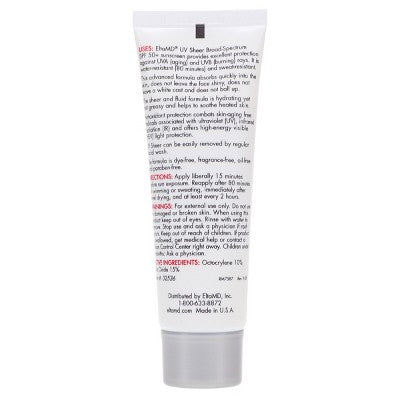 EltaMD UV Sheer Broad-Spectrum SPF 50+ Facial Sunscreen 1.7 oz - Imperfect Box