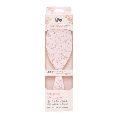Wet Brush x LoveShackFancy Detangler Hair Brush English Ivy Pink - Imperfect Box