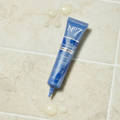 No7 Lift & Luminate Triple Action 3-Piece Skincare System 3ct - Imperfect Box