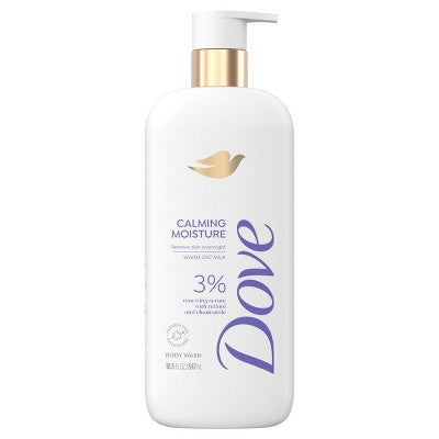 Dove Beauty Serum Body Wash with 3% Renewing Serum + Retinol & Chamomile Calming Moisture 18.5 fl oz - New