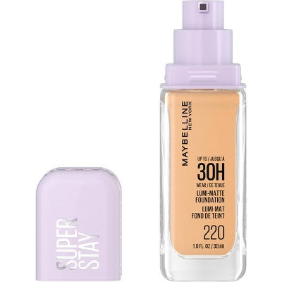 Maybelline Super Stay 30HR Wear Lumi-Matte Liquid Foundation 220 1 fl oz - Imperfect Container