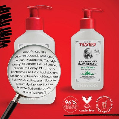 Thayers Natural Remedies pH Balancing Gentle Face Wash with Aloe Vera 8 fl oz - Imperfect Container