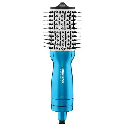 BaBylissPRO Nano Titanium Compact Hot Air Straightening Brush Blue - New