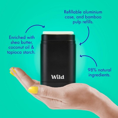 Wild Cosmetics Navy Flower Case with Starter Kit Coconut & Vanilla 5.29oz - Imperfect Box