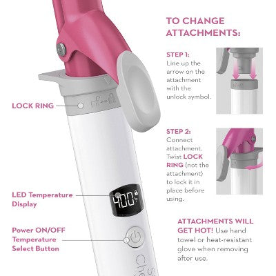 Conair Style Chemistry Triple Barrel Hair Waver Attachment - Imperfect Box