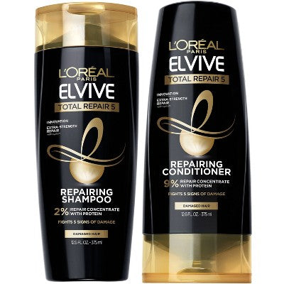 L'Oreal Paris Total Repair 5 Shampoo and Conditioner Set 25.2 fl oz - Imperfect Box